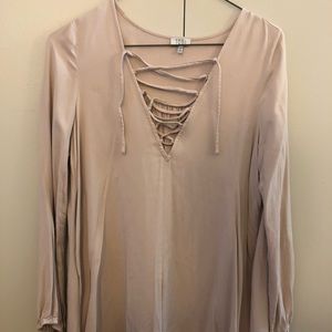 Tobi nude mini dress